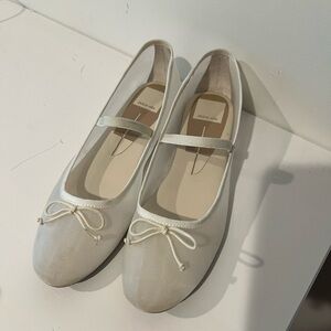 Dolce Vita Rodini Mesh Ballet Flats Cream/White 7.5